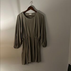 Elegant Olive Green Women's Dress